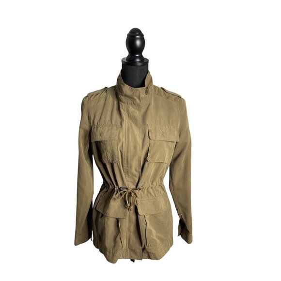 Love Tree Women's Khaki Green Anorak Jacket Size S - Picture 1 of 14